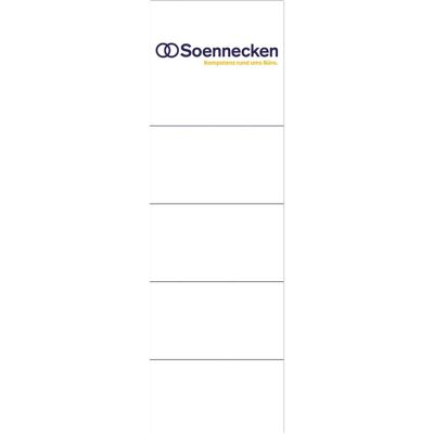 Soennecken, Ordner Zubehör, Ordnerrückenetikett breit/kurz 62 x 192 mm (B x Soennecken, Ordner Zubehör, Ordnerrückenetikett breit/kurz 62 x 192 mm (B x