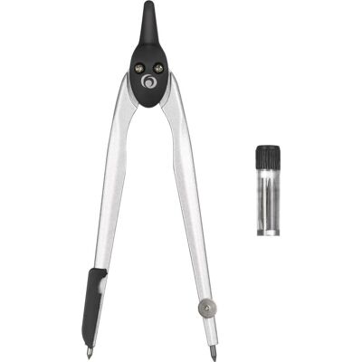 Herlitz Zirkel 223mm Metall 1 Gelenk, Zirkel, Schwarz Herlitz Zirkel 223mm Metall 1 Gelenk, Zirkel, Schwarz