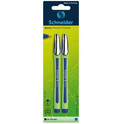 Magni, Schreibstifte, Fineliner Xpress blau 0,8mm, 2 Stück (2x) Magni, Schreibstifte, Fineliner Xpress blau 0,8mm, 2 Stück (2x)