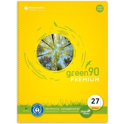 Magni, Heft + Block, Collegeblock Green A4 90g 80 Blatt Lineatur 27 (A4, Liniert, Weicher Einband) Magni, Heft + Block, Collegeblock Green A4 90g 80 Blatt Lineatur 27 (A4, Liniert, Weicher Einband)