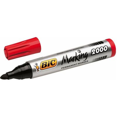 Bic, Marker, Permanentmarker Eco 2000 2-5 mm, rot, 12 Stück in einer Packung 000033 (12x) Bic, Marker, Permanentmarker Eco 2000 2-5 mm, rot, 12 Stück in einer Packung 000033 (12x)