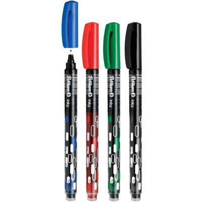 Pelikan Schreibstifte, Tintenschreiber Inky 273, im Display sortiert in den Farben: blau, grün, rot, schwarz (50x) Pelikan Schreibstifte, Tintenschreiber Inky 273, im Display sortiert in den Farben: blau, grün, rot, schwarz (50x)