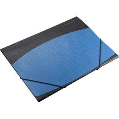 Teka, Ordner, A4-Ordner mit Gummiband, schwarz-blauer Rindenstruktur (A4, 1 Stk.) Teka, Ordner, A4-Ordner mit Gummiband, schwarz-blauer Rindenstruktur (A4, 1 Stk.)