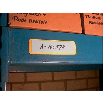 Brady, Etiketten, Kleine Einschubhüllen mit magnet. Streifen, Gelb, 40 x 120mm (20er Pack) Brady, Etiketten, Kleine Einschubhüllen mit magnet. Streifen, Gelb, 40 x 120mm (20er Pack)