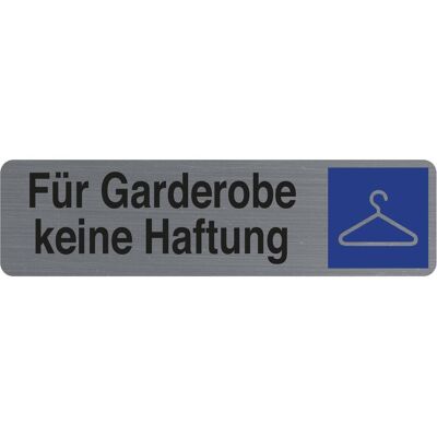 Exacompta, Informationsschild, Selbstklebendes "Türschild Garderobe" Exacompta, Informationsschild, Selbstklebendes "Türschild Garderobe"