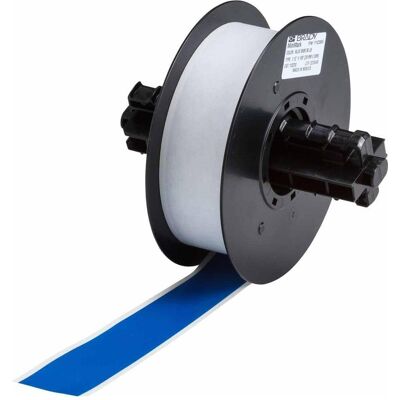 Brady, Etikettenrolle, B-595, Hochleistungs-Industrie-Vinylband, Blau, glänzend, 29.00 mm x 30.00 m, permanent, End (34.93 mm) Brady, Etikettenrolle, B-595, Hochleistungs-Industrie-Vinylband, Blau, glänzend, 29.00 mm x 30.00 m, permanent, End (34.93 mm)