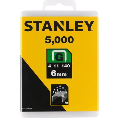 Stanley Büroklammer, Klammern Typ G 6mm 1/4 (5000x) Stanley Büroklammer, Klammern Typ G 6mm 1/4 (5000x)