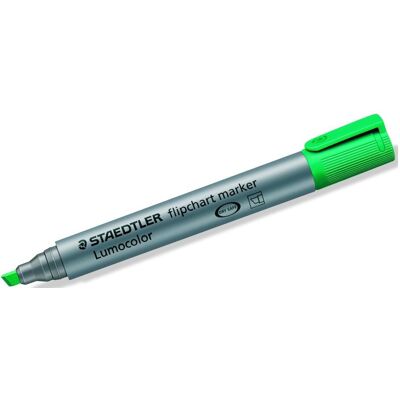 Staedtler Marker, Flipchartmarker Lumocolor 356 Strichstärke: 2-5 mm Schreibfarbe: grün (1x) Staedtler Marker, Flipchartmarker Lumocolor 356 Strichstärke: 2-5 mm Schreibfarbe: grün (1x)