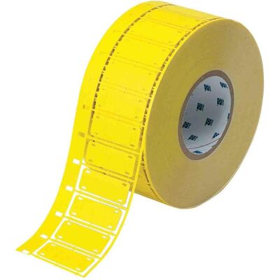 Brady, Etikettenrolle, B-508, HSNX-800-2-YL, Nomex Anhänger, Gelb, Matt, 55.88 x 20.32 mm, ohne Kleber (2500 E.) (55.88 mm) Brady, Etikettenrolle, B-508, HSNX-800-2-YL, Nomex Anhänger, Gelb, Matt, 55.88 x 20.32 mm, ohne Kleber (2500 E.) (55.88 mm)