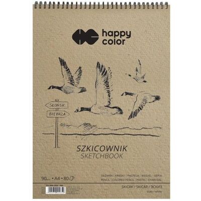 Happy Color, Heft + Block, Spiral-Skizzenbuch Vögel A4 weiss 80 Blatt 90g (A4, Blanko, Harter Einband) Happy Color, Heft + Block, Spiral-Skizzenbuch Vögel A4 weiss 80 Blatt 90g (A4, Blanko, Harter Einband)