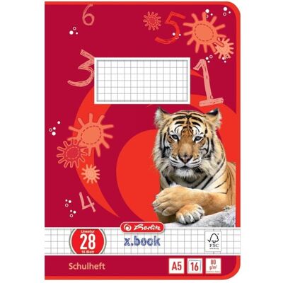 Herlitz, Heft + Block, Schulheft x.book, DIN A5, Lineatur 28 / kariert (A5, Kariert, Harter Einband) Herlitz, Heft + Block, Schulheft x.book, DIN A5, Lineatur 28 / kariert (A5, Kariert, Harter Einband)