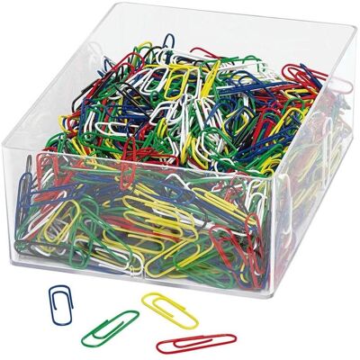 Wedo, Büroklammer, Büroklammern, kunststoffüberzogen, 27 mm farbig sortiert, aus Metall (1x) Wedo, Büroklammer, Büroklammern, kunststoffüberzogen, 27 mm farbig sortiert, aus Metall (1x)