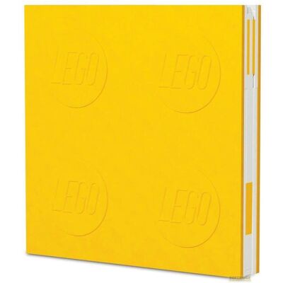 Lego Heft + Block, Stationary Yellow Notebook with gel pen (Harter Einband) Lego Heft + Block, Stationary Yellow Notebook with gel pen (Harter Einband)