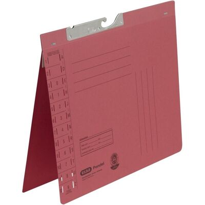 Elba, Mappe, Pendelhefter, DIN A4, Manilakarton, 250 g-qm, rot (A4, 50x) Elba, Mappe, Pendelhefter, DIN A4, Manilakarton, 250 g-qm, rot (A4, 50x)