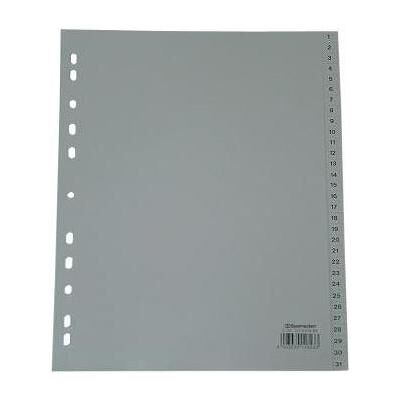 Soennecken, Ordner Zubehör, Zahlenregister Verwendung für Papierformat: DIN A4, Übe Ausführung der Tabe: 1-31 Soennecken, Ordner Zubehör, Zahlenregister Verwendung für Papierformat: DIN A4, Übe Ausführung der Tabe: 1-31