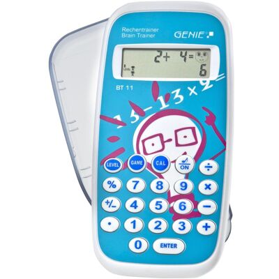 Genie, Taschenrechner, Rechentrainer BT 11 hellblau (Batteriebetrieb) Genie, Taschenrechner, Rechentrainer BT 11 hellblau (Batteriebetrieb)