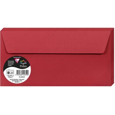 Clairefontaine, Briefumschlag, Umschläge (110 x 220 mm, 20x) Clairefontaine, Briefumschlag, Umschläge (110 x 220 mm, 20x)