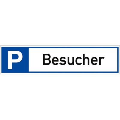 HP Autozubehör, Informationsschild, Parkplatzbeschilderung Parkplatz für Besucher L460xB110 mm Aluminium weiss/blau/schwarz HP Autozubehör, Informationsschild, Parkplatzbeschilderung Parkplatz für Besucher L460xB110 mm Aluminium weiss/blau/schwarz
