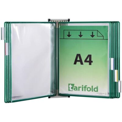 Tarifold, Informationsschild, Wand-Sichttafelsystem 414105 DIN A4 grün mit 10 St. Sichttafeln Tarifold, Informationsschild, Wand-Sichttafelsystem 414105 DIN A4 grün mit 10 St. Sichttafeln