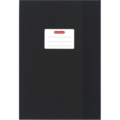 Herlitz, Heft + Block, Heftschoner DIN A4, geprägt (Bast), PP, schwarz mit aufgeklebtem Beschriftungsetikett (A4) Herlitz, Heft + Block, Heftschoner DIN A4, geprägt (Bast), PP, schwarz mit aufgeklebtem Beschriftungsetikett (A4)