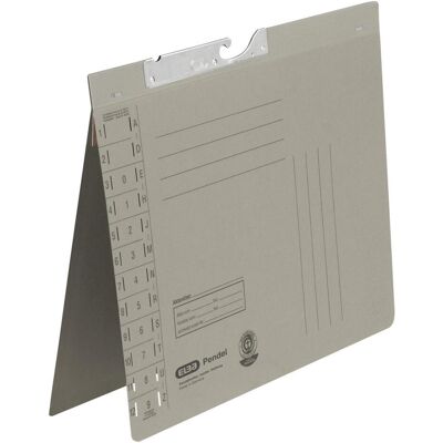 Elba, Mappe, Pendelhefter, DIN A4, Manilakarton, 250 g-qm, grau (A4, 50x) Elba, Mappe, Pendelhefter, DIN A4, Manilakarton, 250 g-qm, grau (A4, 50x)