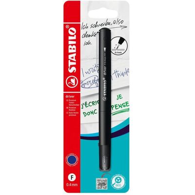 STABILO, Schreibstifte, Premium-Fineliner - dr!ver - Einzelstift - blau (1x) STABILO, Schreibstifte, Premium-Fineliner - dr!ver - Einzelstift - blau (1x)