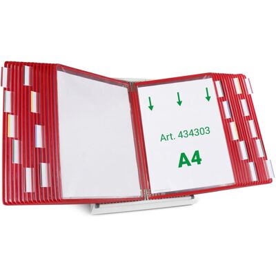 Tarifold, Informationsschild, Sichttafelsystem 434303 DIN A4 rot mit 30 St. Sichttafeln Tarifold, Informationsschild, Sichttafelsystem 434303 DIN A4 rot mit 30 St. Sichttafeln