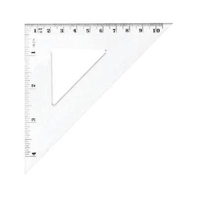 Tetis, Lineal, Gleichschenkliges Dreieck 10,5 cm BL003-B (10.50 cm) Tetis, Lineal, Gleichschenkliges Dreieck 10,5 cm BL003-B (10.50 cm)