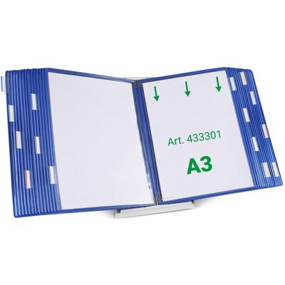 Tarifold, Informationsschild, Sichttafelsystem 433301 DIN A3 blau mit 30 St. Sichttafeln Tarifold, Informationsschild, Sichttafelsystem 433301 DIN A3 blau mit 30 St. Sichttafeln