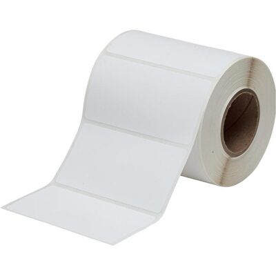 Brady, Etikettenrolle, J20-55-2475, Inkjet Polyester, Weiss, matt, 101.60 x 50.80 mm, permanent (250 E.) (55.88 mm) Brady, Etikettenrolle, J20-55-2475, Inkjet Polyester, Weiss, matt, 101.60 x 50.80 mm, permanent (250 E.) (55.88 mm)