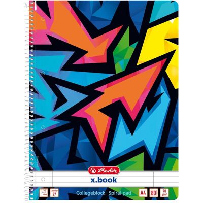 Herlitz, Heft + Block, Notizheft Neon Art A4 80 Blatt, liniert (A4, Liniert, Weicher Einband) Herlitz, Heft + Block, Notizheft Neon Art A4 80 Blatt, liniert (A4, Liniert, Weicher Einband)