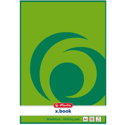 Herlitz, Heft + Block, Briefblock /m 50 Bl. blanko kopfgeleimt (A4, Blanko) Herlitz, Heft + Block, Briefblock /m 50 Bl. blanko kopfgeleimt (A4, Blanko)