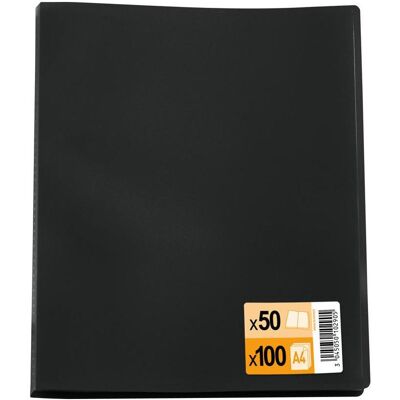 Elba, Mappe, Sichtbuch DIN A4 Standard, mit 50 Hüllen, schwarz aus PP (0,3 mm) (A4, 1x) Elba, Mappe, Sichtbuch DIN A4 Standard, mit 50 Hüllen, schwarz aus PP (0,3 mm) (A4, 1x)