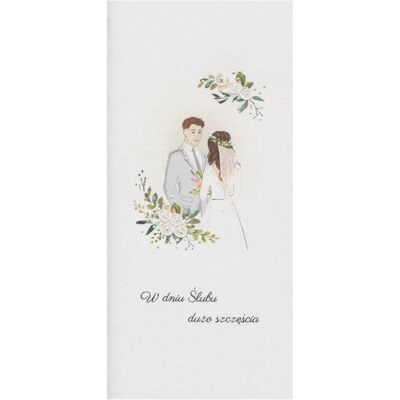 Teka, Grusskarte + Briefpapier, Hochzeitskarte DL S59 - Junges Paar in Blumen Teka, Grusskarte + Briefpapier, Hochzeitskarte DL S59 - Junges Paar in Blumen