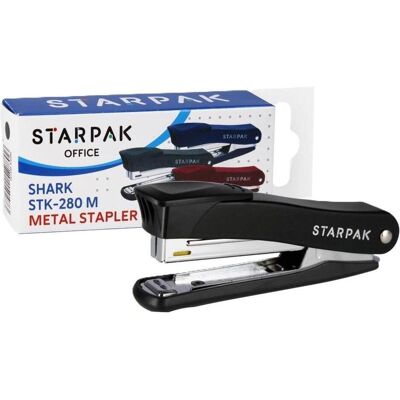 Starpak, Heftgerät, Shark STK-280 M Heftgerät, schwarz (12 Blätter) Starpak, Heftgerät, Shark STK-280 M Heftgerät, schwarz (12 Blätter)