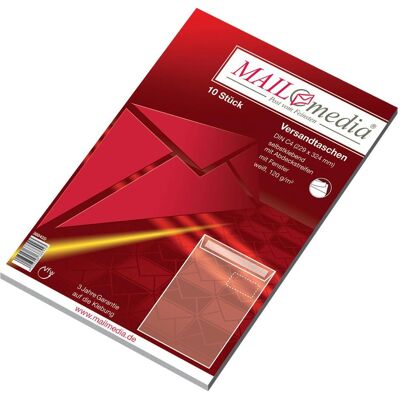 Mailmedia, Versandtasche + Luftpolstertasche, Versandtasche Offset weiá, C4, mit Fenster (1 Stk.) Mailmedia, Versandtasche + Luftpolstertasche, Versandtasche Offset weiá, C4, mit Fenster (1 Stk.)