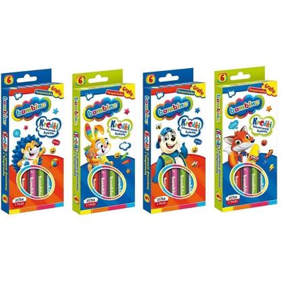 St. Majewski, Malstifte, BAMBINO Bleistifte 6 Farben (6x) St. Majewski, Malstifte, BAMBINO Bleistifte 6 Farben (6x)