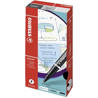 STABILO Sensor Feinfineliner - Pink - 10 Stück STABILO Sensor Feinfineliner - Pink - 10 Stück