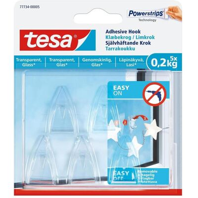 tesa, Klebehaken + Klebenagel, 77734 HOOKS DECO. 5X0.2KG tesa, Klebehaken + Klebenagel, 77734 HOOKS DECO. 5X0.2KG