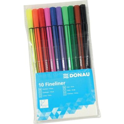 Donau, Schreibstifte, Fineliner 10er Etui (10x) Donau, Schreibstifte, Fineliner 10er Etui (10x)