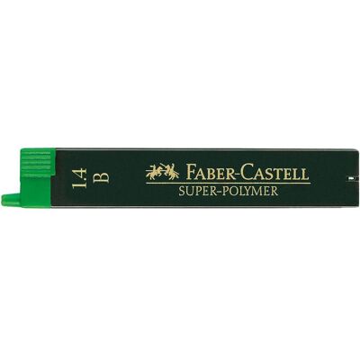 Faber-Castell, Bleistiftminen, 6 SUPER-POLYMER Bleistiftminen B 1,4 mm (6 Stk., 1.40 mm, B) Faber-Castell, Bleistiftminen, 6 SUPER-POLYMER Bleistiftminen B 1,4 mm (6 Stk., 1.40 mm, B)