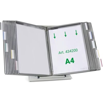 Tarifold, Informationsschild, Sichttafelsystem 434200 DIN A4 grau mit 20 St. Sichttafeln Tarifold, Informationsschild, Sichttafelsystem 434200 DIN A4 grau mit 20 St. Sichttafeln
