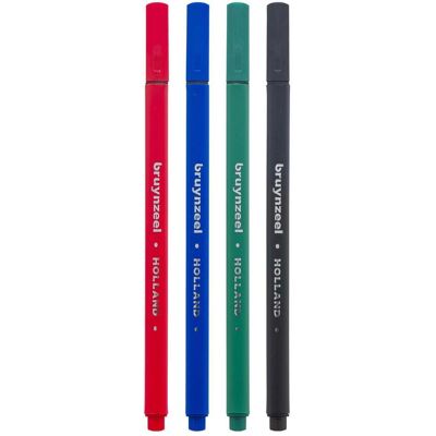 Bruynzeel, Schreibstifte, Fineliner Set 4 Farben (4x) Bruynzeel, Schreibstifte, Fineliner Set 4 Farben (4x)
