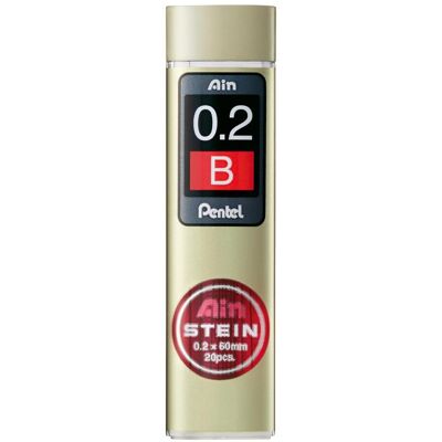 Pentel, Bleistiftminen, Ain Stein (20 Stk., 0.20 mm, B) Pentel, Bleistiftminen, Ain Stein (20 Stk., 0.20 mm, B)