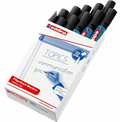 Edding, Marker, Flipchartmarker Ed380,Schwarz (1x) Edding, Marker, Flipchartmarker Ed380,Schwarz (1x)