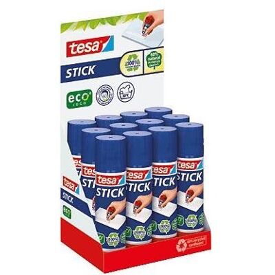 tesa, Klebestift, ecoLogo Stick Klebestift, 20 g, Thekendisplay tesa, Klebestift, ecoLogo Stick Klebestift, 20 g, Thekendisplay