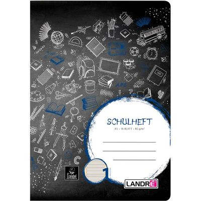 Landré, Heft + Block, A5 2fach rückendrahtgeheftetes Schulheft (A5) Landré, Heft + Block, A5 2fach rückendrahtgeheftetes Schulheft (A5)