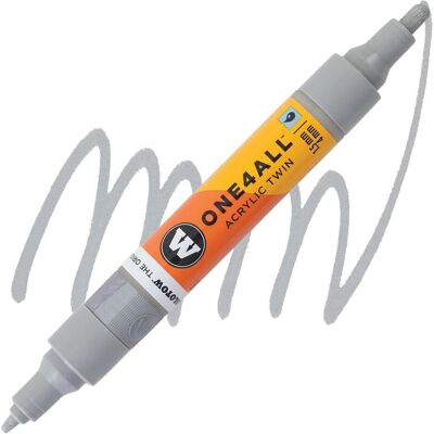 Molotow, Marker, Marqueur pour Maquettes - One4All Twin - Acrylique Gris-Bleu Clair - 1,5/4mm - -237 - 14 cm (1x) Molotow, Marker, Marqueur pour Maquettes - One4All Twin - Acrylique Gris-Bleu Clair - 1,5/4mm - -237 - 14 cm (1x)