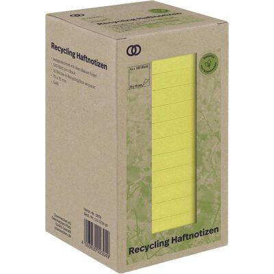 Soennecken, Haftnotiz, Haftnotiz oeco Recycling 75 x 75 mm (B x H) gelb 100 Bl./Block 16 Block/Pack. (75 x 75 mm) Soennecken, Haftnotiz, Haftnotiz oeco Recycling 75 x 75 mm (B x H) gelb 100 Bl./Block 16 Block/Pack. (75 x 75 mm)