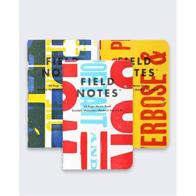 Field Notes, Haftnotiz, Notebook-Fach 3er-Pack Field Notes, Haftnotiz, Notebook-Fach 3er-Pack